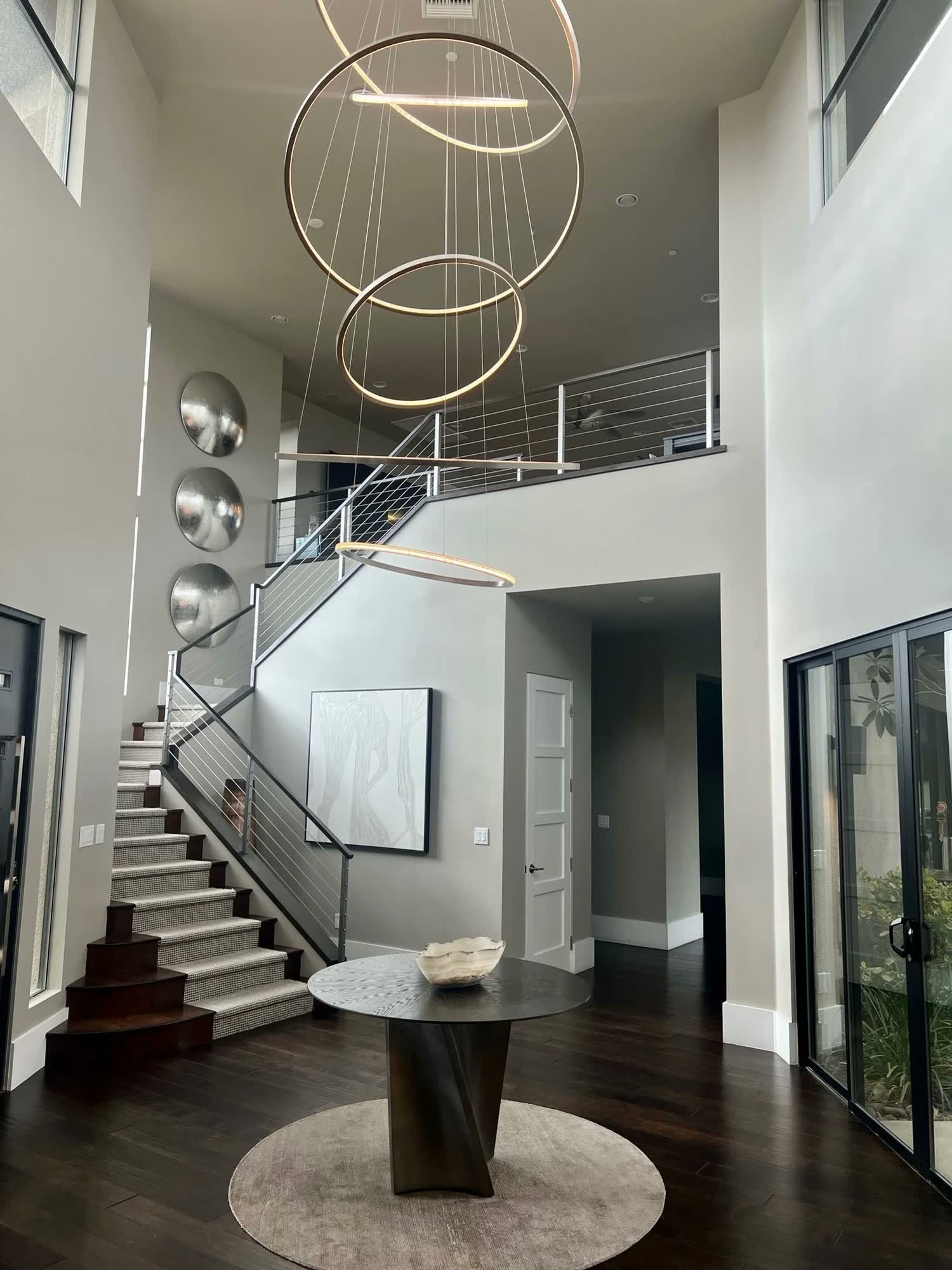 Dragon Residence interior detail with chrome and silver accents